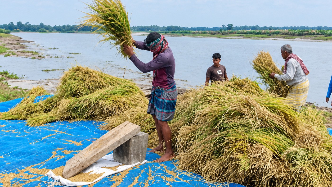 ডিমলায় আমন চাষে বাড়তি খরচ, ধানের দাম নিয়ে শঙ্কা